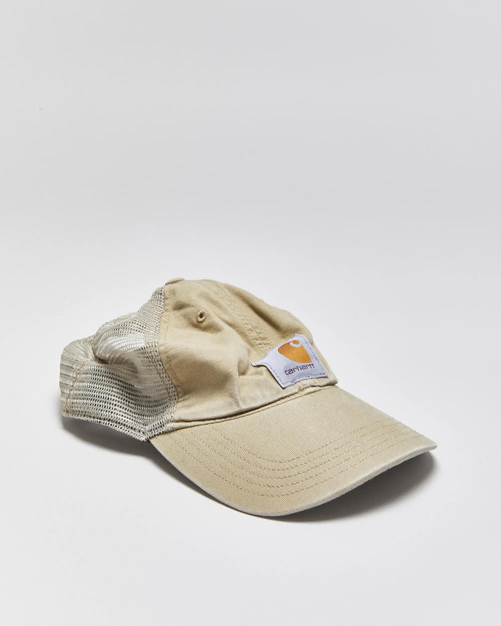 Vintage Carhartt Des Tan Snapback Trucker Cap - OS